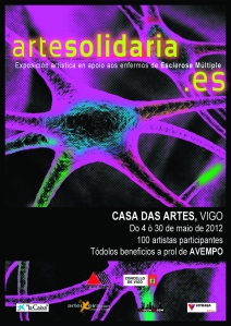 Cartel de la exposición en la Casa de las Artes de Vigo.