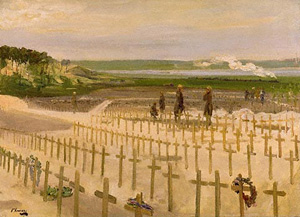 “Cementerio de Etaples”, (1919).