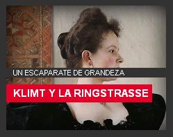 Cartel de la exposición "Klimt y la Ringstrasse".
