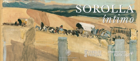 Cartel de la muestra, en Centro Cultural Bancaja Valencia, "Sorolla Intimo: Bocetos de Visión de España".